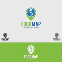 modèle de vecteur de conception de logo de carte alimentaire