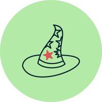 icône de vecteur de chapeau de sorcière