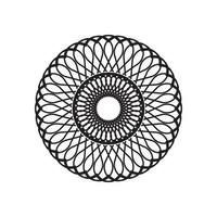 cercle radial motif icône vecteur