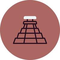 icône de vecteur pyramide aztèque