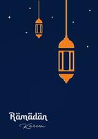 Ramadan kareem conceptions. Ramadan salutation affiche pour les musulmans. bannière, arrière-plan, fond d'écran, carte. vecteur