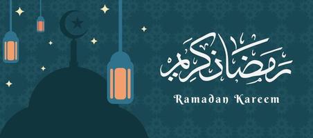 Ramadan kareem conceptions. Ramadan salutation Contexte pour les musulmans. bannière, affiche, fond d'écran, carte. vecteur