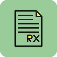 conception d'icône de vecteur de prescription de fichier