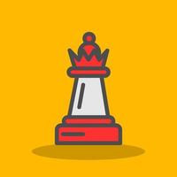 conception d'icône de vecteur de reine d'échecs