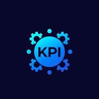 icône de vecteur kpi avec gradient.eps