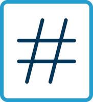 conception d'icône de vecteur de hashtag