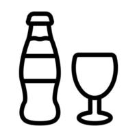 conception d'icône de boisson gazeuse vecteur