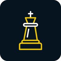 conception d'icône de vecteur de roi d'échecs