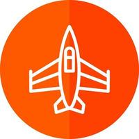 conception d'icône de vecteur d'avion de chasse