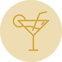 conception d'icône de vecteur de cocktail