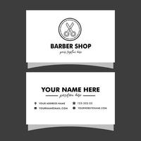 vecteur coiffeur magasin affaires carte et Pour des hommes salon ou coiffeur magasin logo noir et blanc