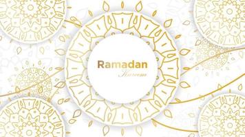 luxe Ramadan Contexte avec islamique d'or ornement mandala. mandala modèle Ramadan vecteur