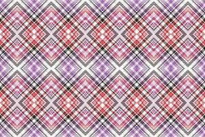 vérifier Facile plaid modèle sans couture est une à motifs tissu qui consiste de sillonner franchi, horizontal et verticale bandes dans plusieurs couleurs.plaid sans couture pour écharpe, pyjama, couverture, couette, kilt grand vecteur