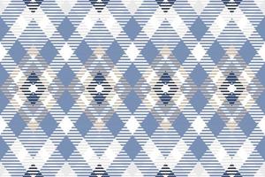 tartan modèle conception textile est fabriqué avec en alternance bandes de coloré pré teint fils tissé comme tous les deux chaîne et trame à droite angles à chaque autre. vecteur