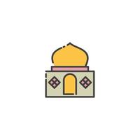 mosquée vecteur icône illustration logo