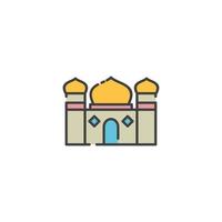 mosquée vecteur icône illustration logo