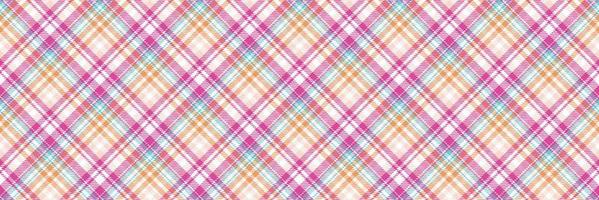 vérifier tartan modèle plaid est une à motifs tissu qui consiste de sillonner franchi, horizontal et verticale bandes dans plusieurs couleurs.plaid sans couture pour écharpe, pyjama, couverture, couette, kilt grand châle. vecteur