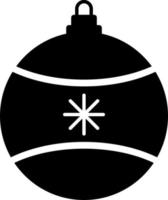 Noël Balle icône, plat conception meilleur vecteur icône. vecteur icône