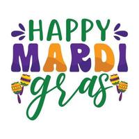 bon mardi gras vecteur