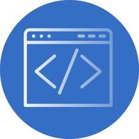 conception d'icône de vecteur de code
