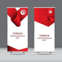 joyeux jour de l'indépendance tunisie célébration vecteur modèle illustration de conception