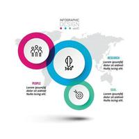 conception de modèle infographique commercial ou marketing. vecteur