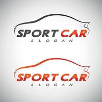 modèle de logo de sport de voiture abstraite vecteur