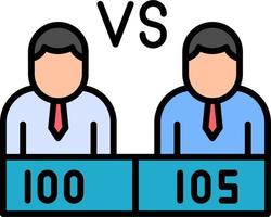 candidats sondage voter vecteur icône