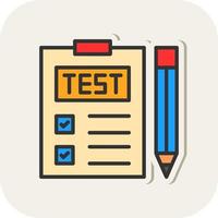 conception d'icône de vecteur de test