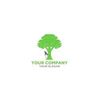 arboriste arbre un service logo conception vecteur