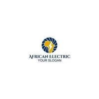 africain électrique logo conception vecteur