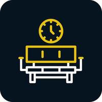 conception d'icône de vecteur de salle d'attente