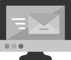 ordinateur email vecteur icône