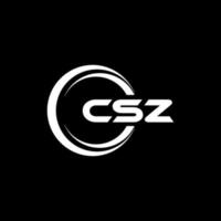 csz lettre logo conception dans illustration. vecteur logo, calligraphie dessins pour logo, affiche, invitation, etc.