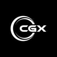 cgx lettre logo conception dans illustration. vecteur logo, calligraphie dessins pour logo, affiche, invitation, etc.
