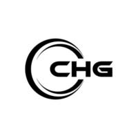 chg lettre logo conception dans illustration. vecteur logo, calligraphie dessins pour logo, affiche, invitation, etc.