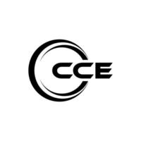 cce lettre logo conception dans illustration. vecteur logo, calligraphie dessins pour logo, affiche, invitation, etc.