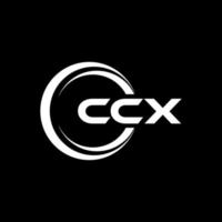 ccx lettre logo conception dans illustration. vecteur logo, calligraphie dessins pour logo, affiche, invitation, etc.