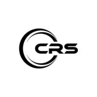 crs lettre logo conception dans illustration. vecteur logo, calligraphie dessins pour logo, affiche, invitation, etc.