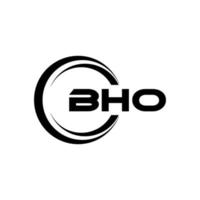 bho lettre logo conception dans illustration. vecteur logo, calligraphie dessins pour logo, affiche, invitation, etc.
