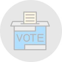 conception d'icône de vecteur de bulletin de vote