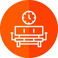 conception d'icône de vecteur de salle d'attente