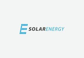 eps10 vecteur solaire énergie logo avec initiale lettre e isolé sur gris Contexte