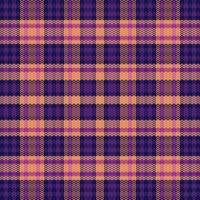 plaid tartan avec motif couleur nuit. vecteur