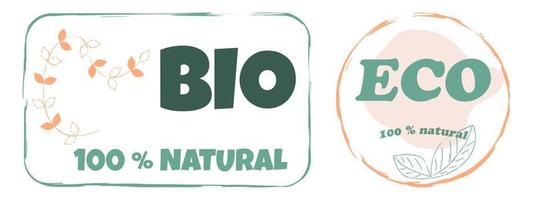 logo, étiquette pour Naturel produit. délicat Naturel conception pour limité des produits. vecteur