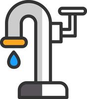 conception d'icône de vecteur de pompe à eau