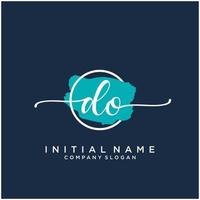 initiale faire féminin logo collections modèle. écriture logo de initiale signature, mariage, mode, bijoux, boutique, floral et botanique avec Créatif modèle pour tout entreprise ou entreprise. vecteur