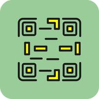 conception d'icône de vecteur de code qr