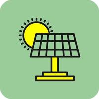 conception d'icône de vecteur de panneau solaire