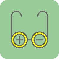 conception d'icône vectorielle de lunettes de prescription vecteur
